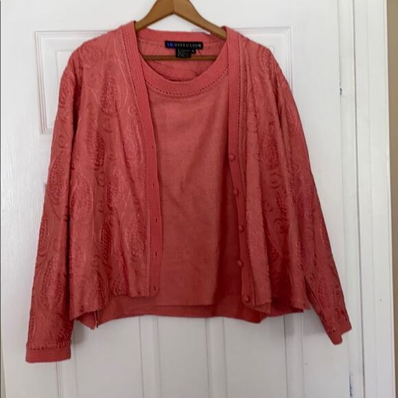 IB Diffusion M silk embroidered pant suit - Picture 1 of 9